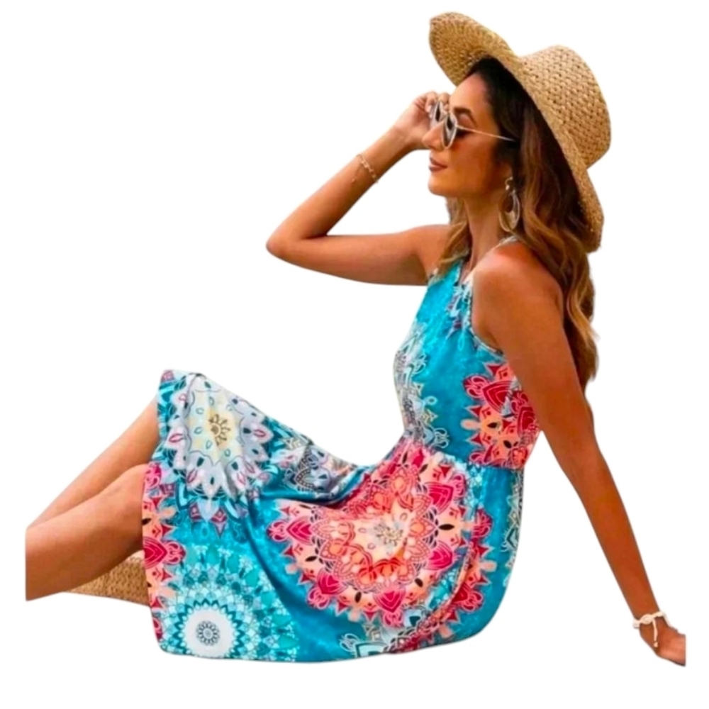 NWT OURS Floral Tropical Racerback Dress Various Sizes S M L